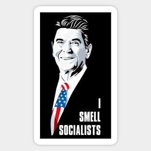 Ronald Reagan I Smell Socialists Magnet